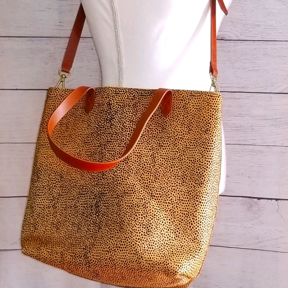 🌲NWT MADEWELL Calf Hair Tote Bag